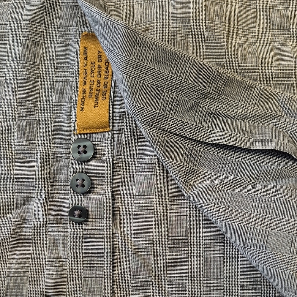Today's Man Long Sleeve Dress Shirt with Classic Collar - Picture 7 of 11